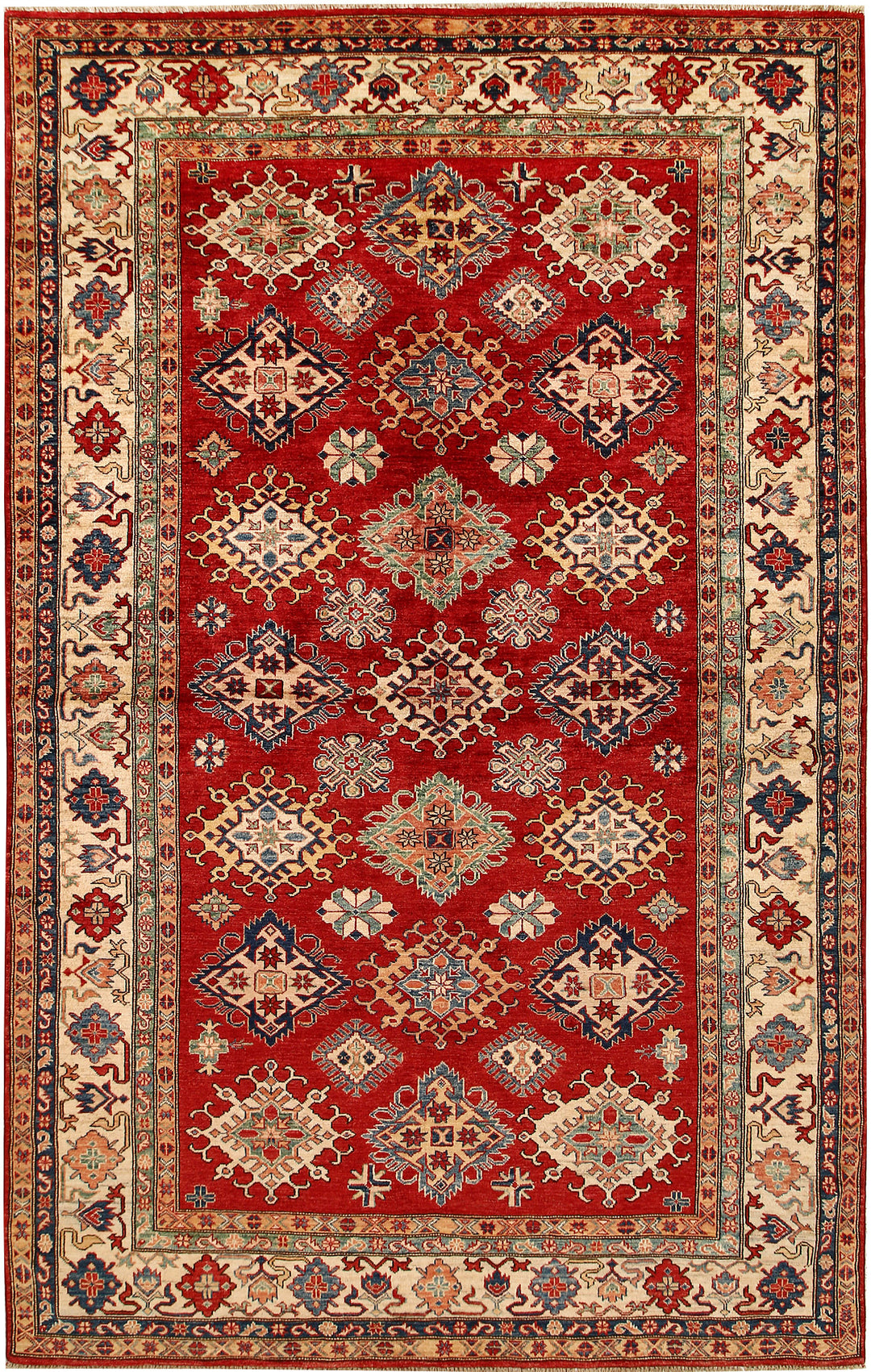 Firebrick Kazak 6' 6 x 10' 4 - No. 67784 - ALRUG Rug Store