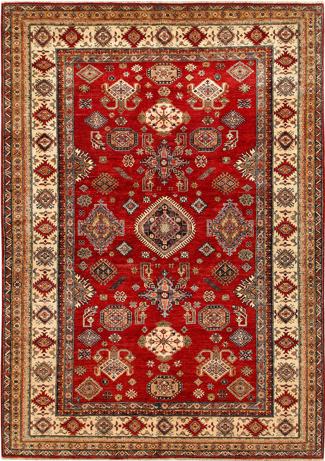 Firebrick Kazak 6' 11 x 9' 10 - No. 67785 - ALRUG Rug Store