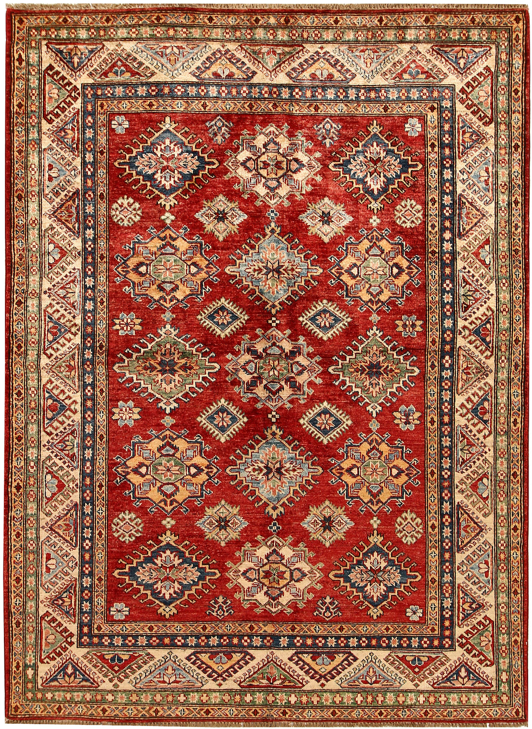 Firebrick Kazak 5' x 6' 10 - No. 67786 - ALRUG Rug Store