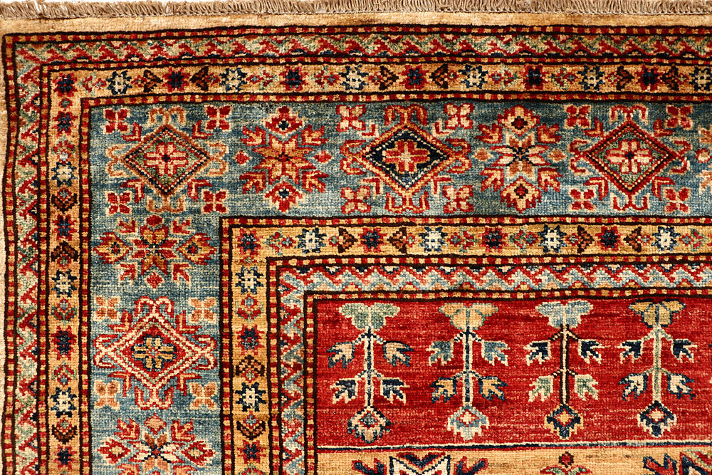 Multi Colored Kazak 5' 8 x 7' 10 - No. 67788 - ALRUG Rug Store