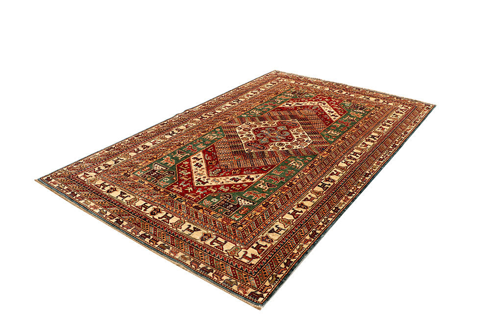 Multi Colored Kazak 5' 5 x 8' 7 - No. 67789 - ALRUG Rug Store