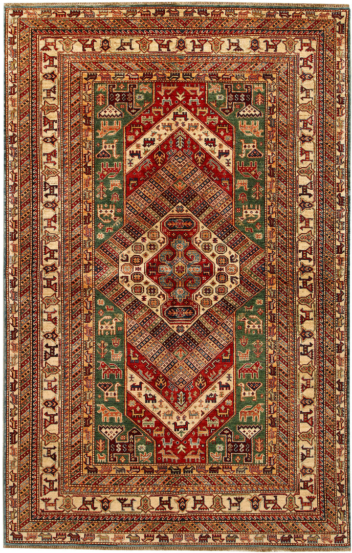 Multi Colored Kazak 5' 5 x 8' 7 - No. 67789 - ALRUG Rug Store