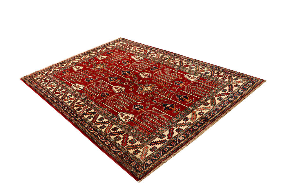 Firebrick Kazak 5' 6 x 7' 10 - No. 67790 - ALRUG Rug Store