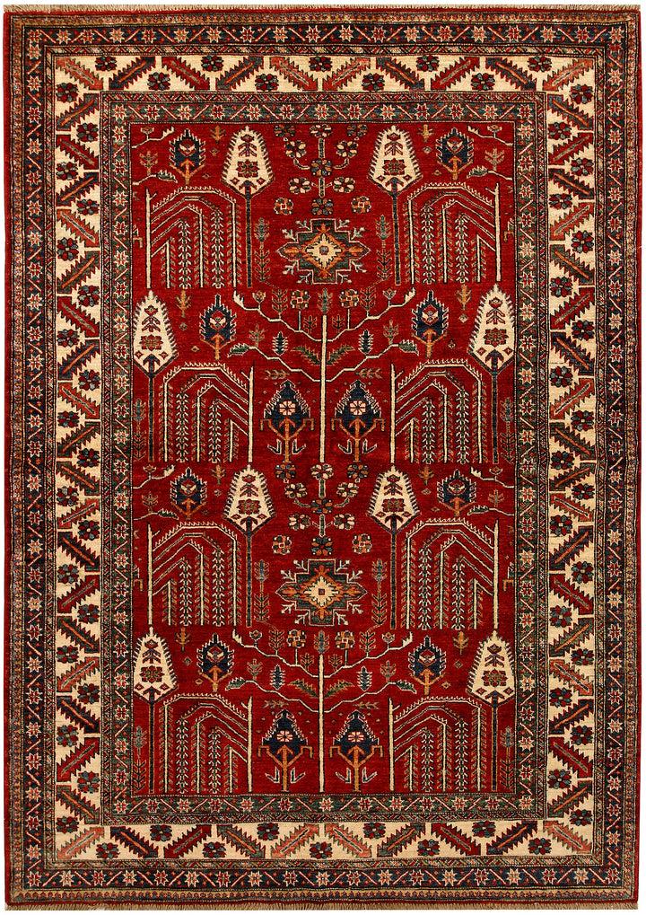 Firebrick Kazak 5' 6 x 7' 10 - No. 67790 - ALRUG Rug Store