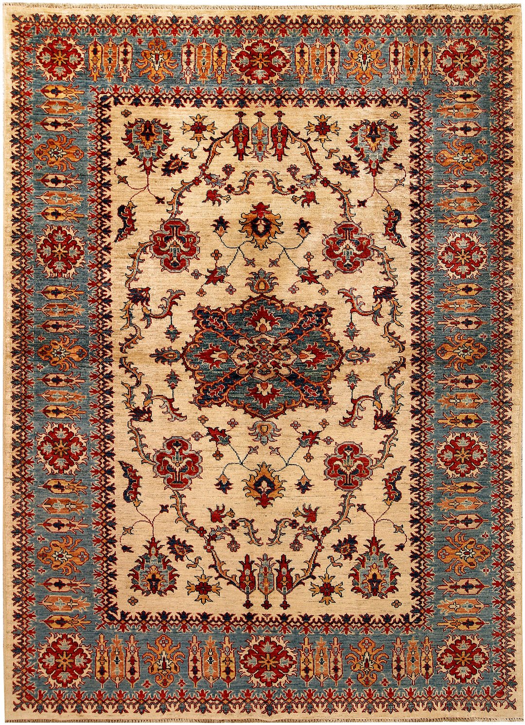 Navajo White Kazak 5' 9 x 7' 10 - No. 67791 - ALRUG Rug Store