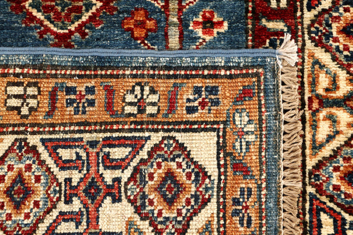 Steel Blue Kazak 2' 7 x 10' - No. 67794 - ALRUG Rug Store