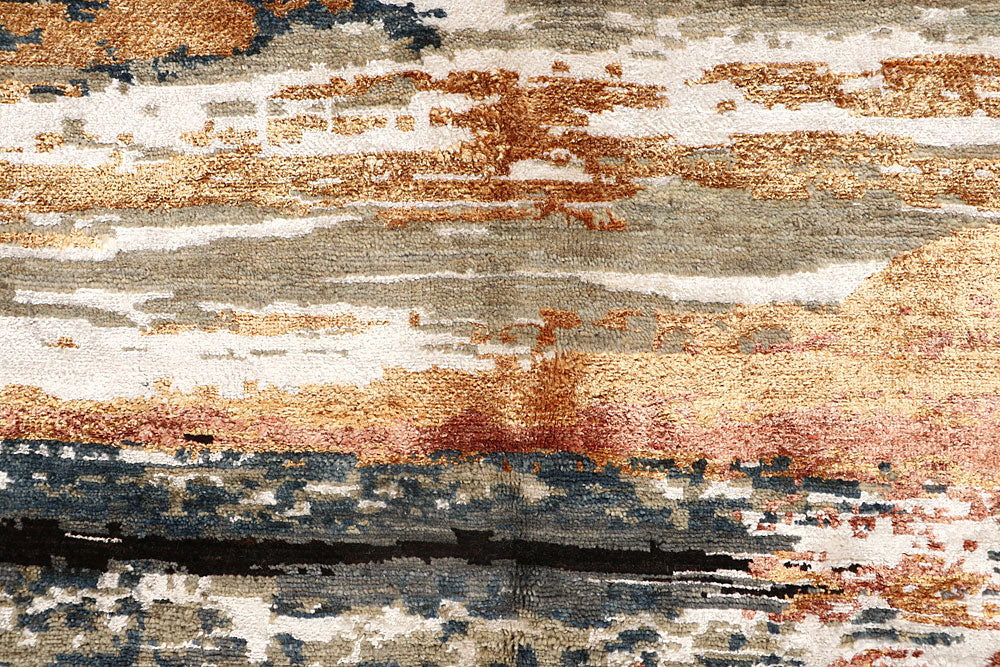 Multi Colored Abstract 6' 4 x 9' 1 - No. 67796 - ALRUG Rug Store