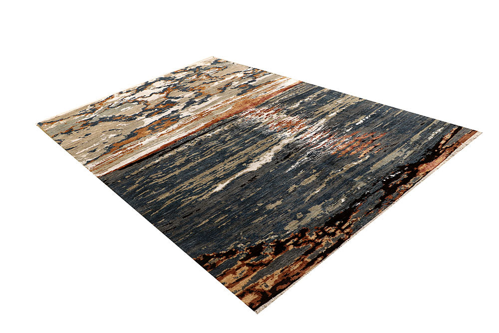 Multi Colored Abstract 6' 4 x 9' 1 - No. 67796 - ALRUG Rug Store