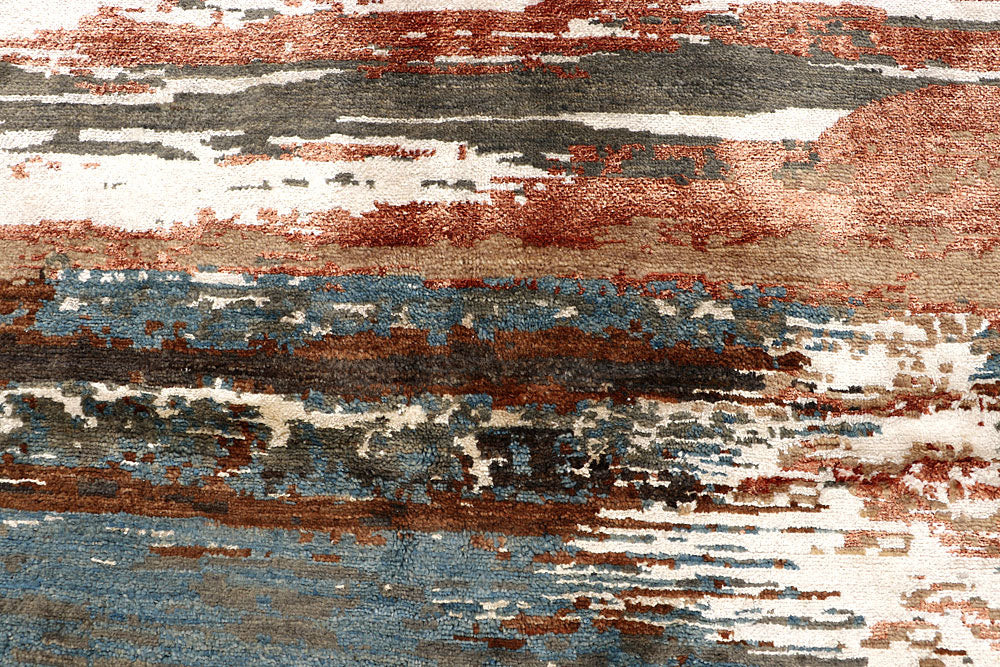 Multi Colored Abstract 6' 2 x 9' 3 - No. 67797 - ALRUG Rug Store