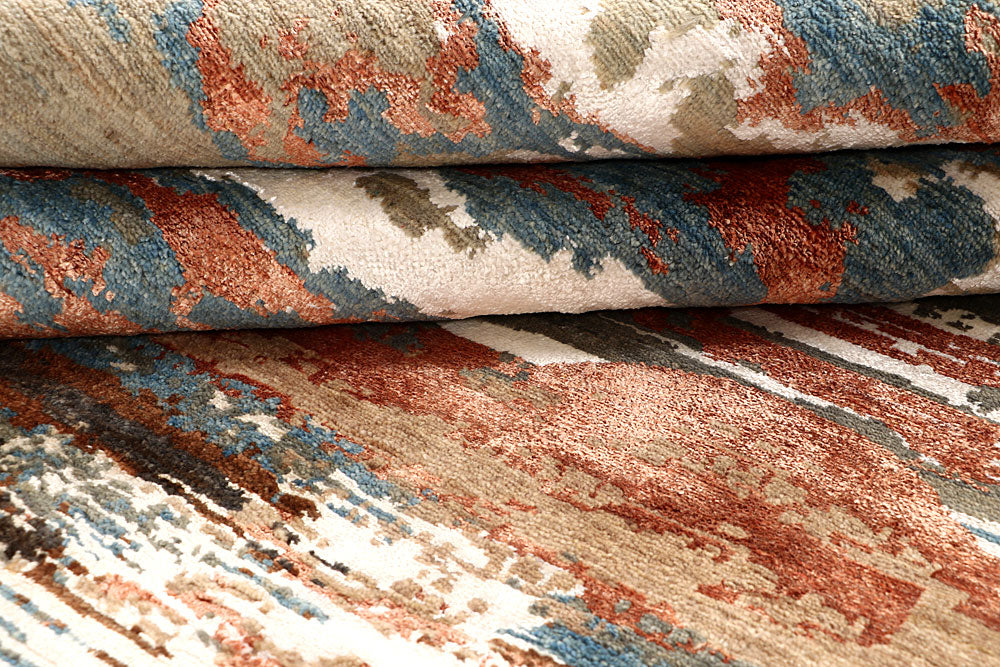 Multi Colored Abstract 6' 2 x 9' 3 - No. 67797 - ALRUG Rug Store