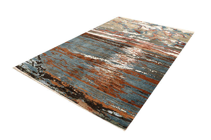 Multi Colored Abstract 6' 2 x 9' 3 - No. 67797 - ALRUG Rug Store