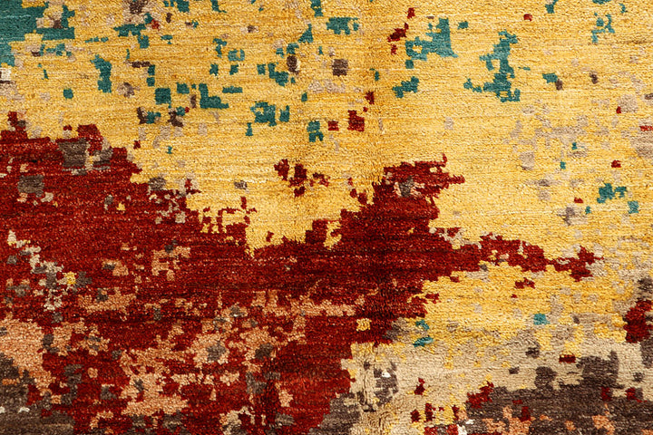 Multi Colored Abstract 6' 2 x 9' - No. 67798 - ALRUG Rug Store
