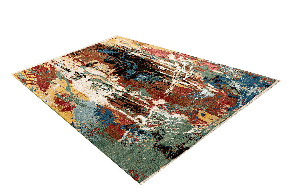 Multi Colored Abstract 6' 1 x 8' 11 - No. 67799 - ALRUG Rug Store