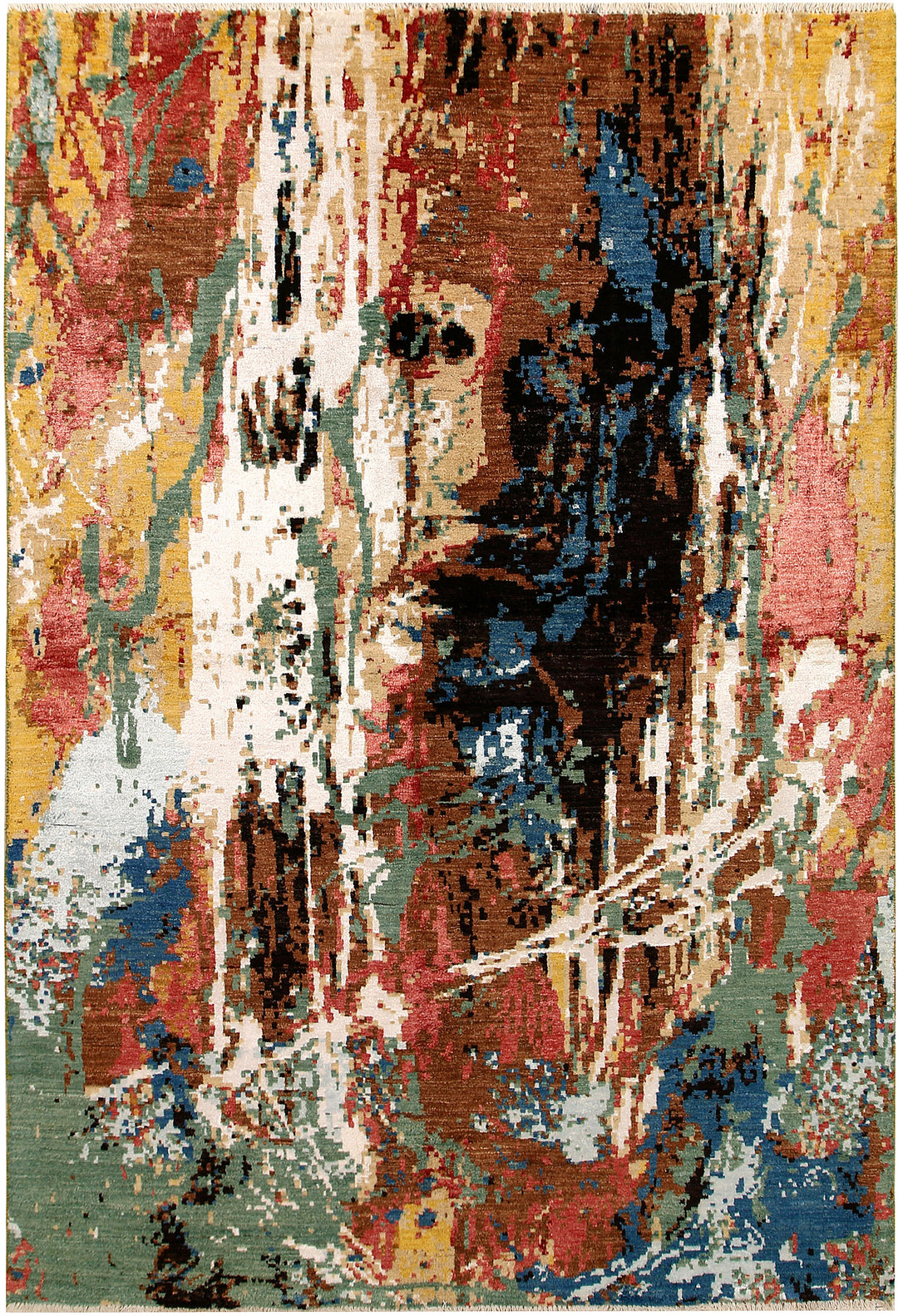 Multi Colored Abstract 6' 1 x 8' 11 - No. 67799 - ALRUG Rug Store