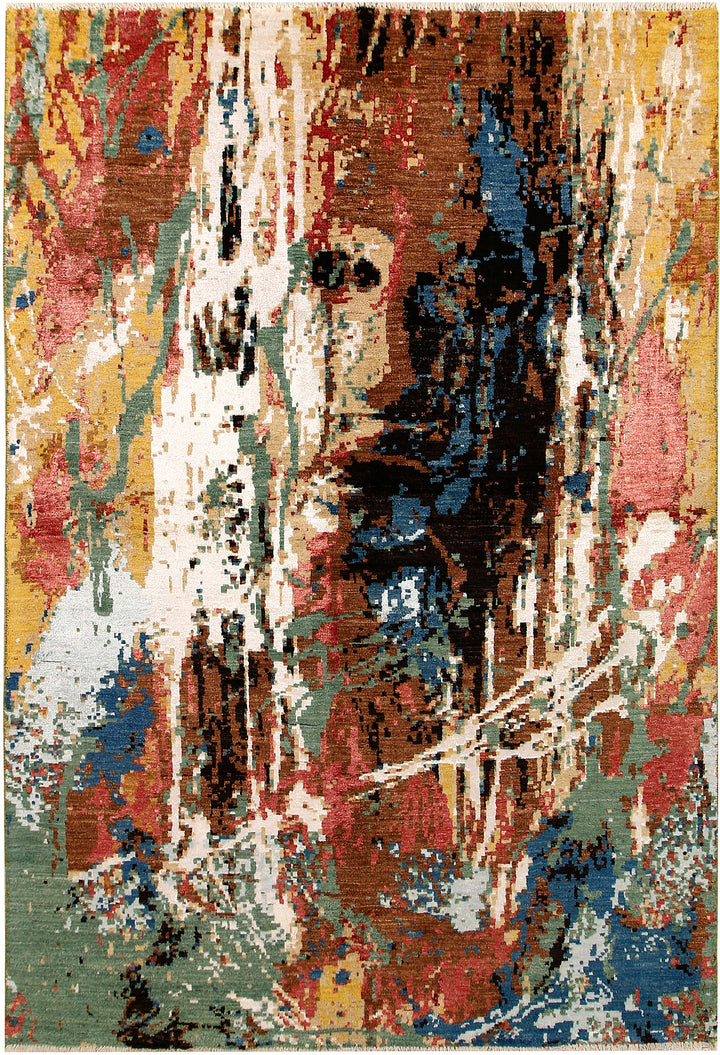 Multi Colored Abstract 6' 1 x 8' 11 - No. 67799 - ALRUG Rug Store