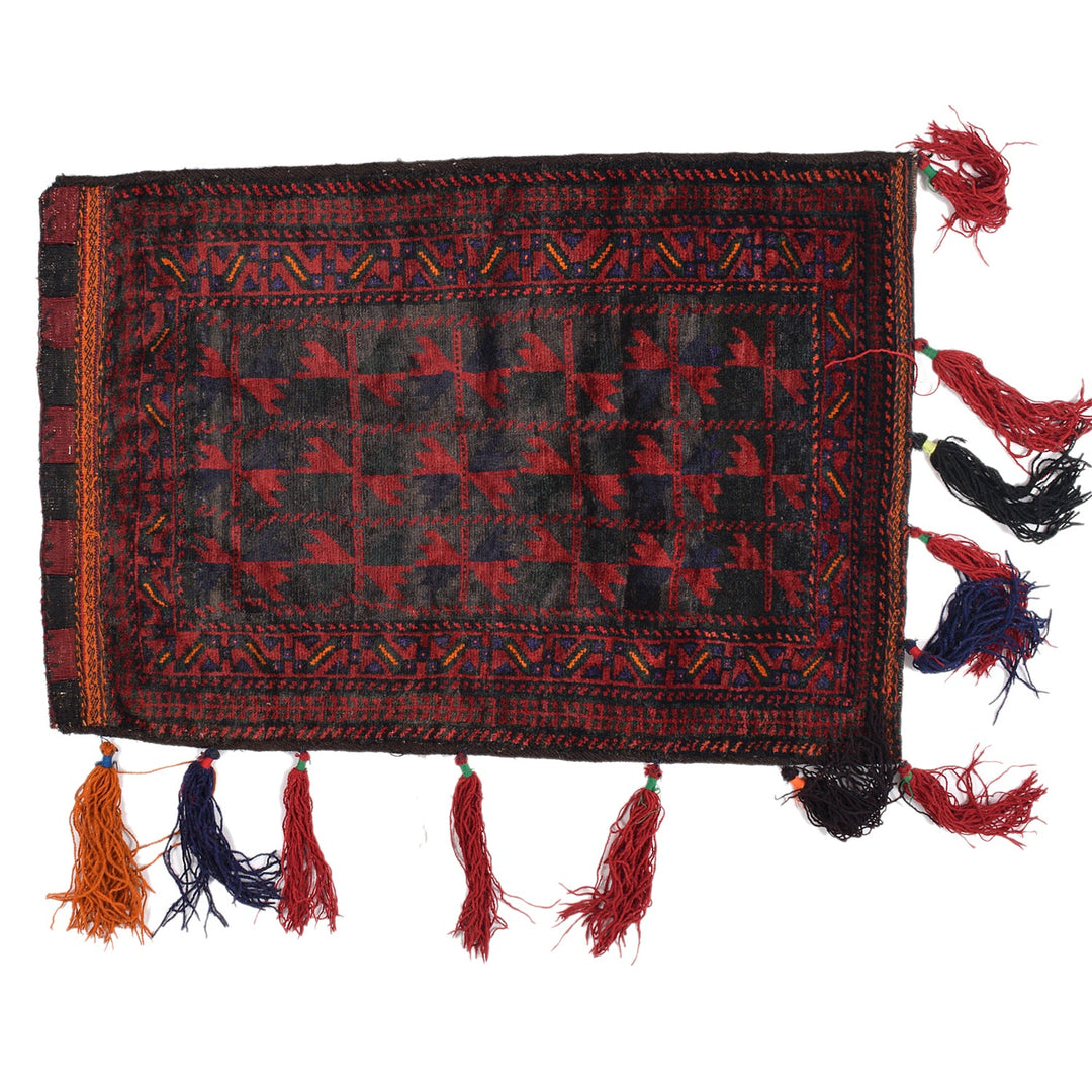 Afghan Balisht Rug 2' 3" x 3' 4" Hand-Knotted
