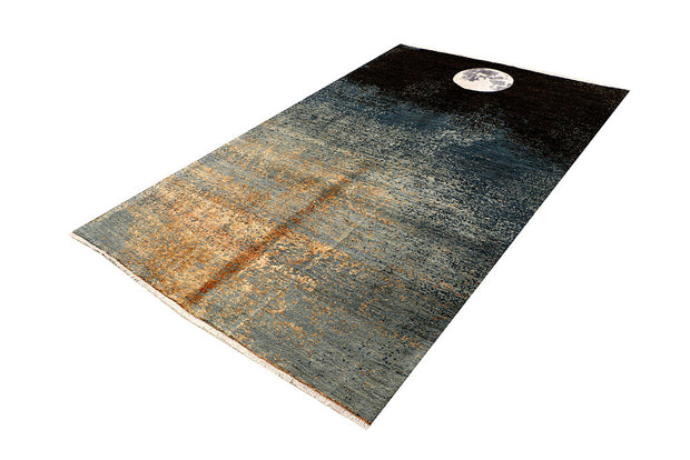 Multi Colored Abstract 5' 1 x 8' - No. 67800 - ALRUG Rug Store