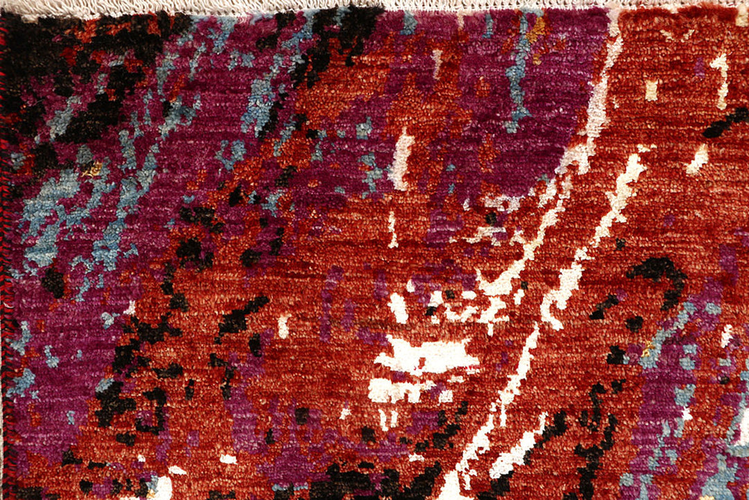 Multi Colored Abstract 4'  x" 6'  3" - No. QA79929