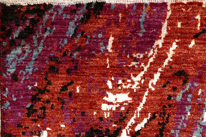 Multi Colored Abstract 4'  x" 6'  3" - No. QA79929