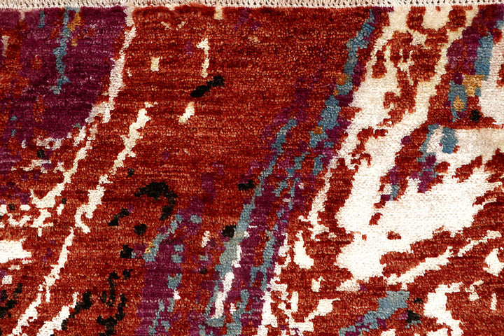 Multi Colored Abstract 4'  x" 6'  3" - No. QA79929