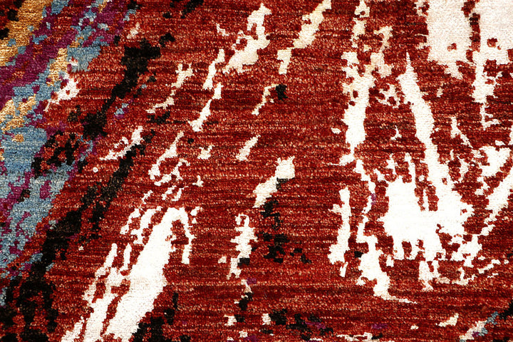 Multi Colored Abstract 4'  x" 6'  3" - No. QA79929