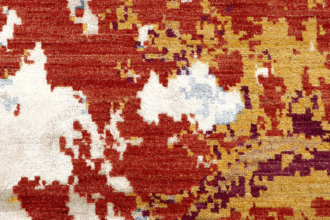 Multi Colored Abstract 4'  1" x 6'  3" - No. QA73555