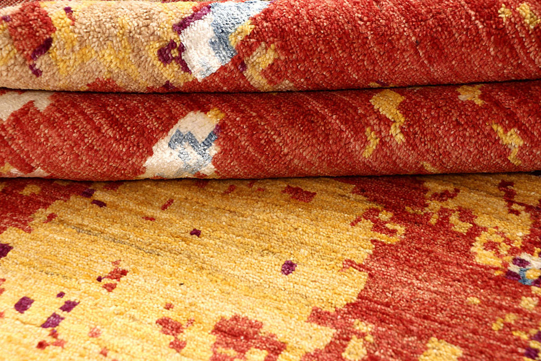 Multi Colored Abstract 4'  1" x 6'  3" - No. QA73555