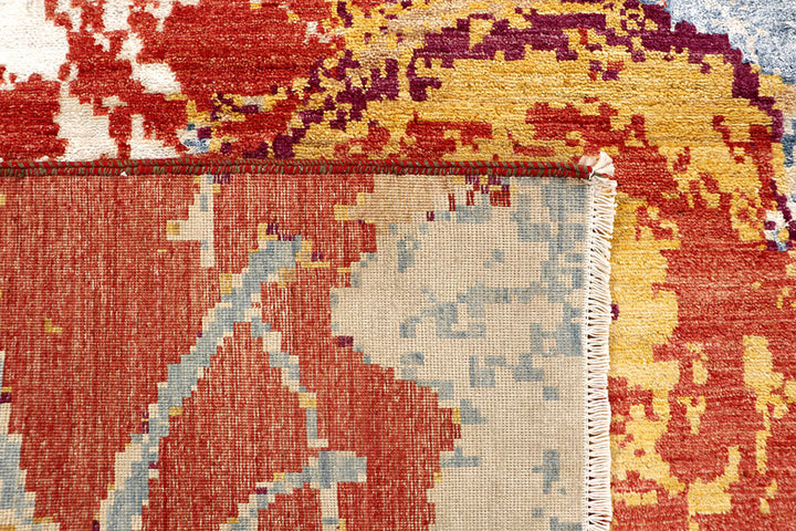 Multi Colored Abstract 4'  1" x 6'  3" - No. QA73555