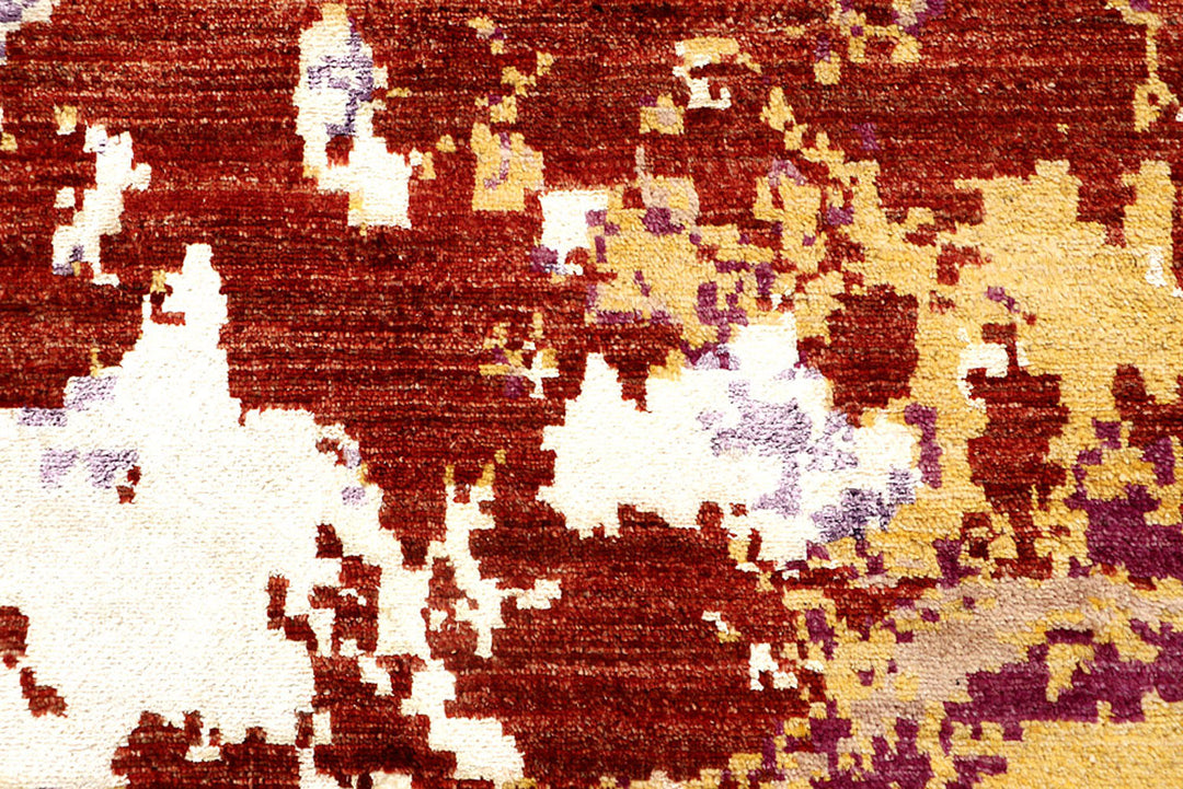 Multi Colored Abstract 4'  1" x 6'  3" - No. QA79947