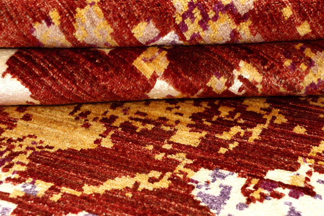 Multi Colored Abstract 4'  1" x 6'  3" - No. QA79947