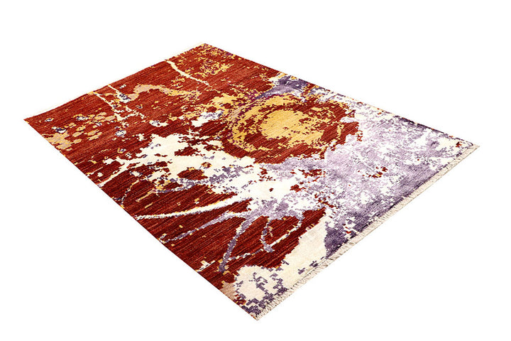 Multi Colored Abstract 4'  1" x 6'  3" - No. QA79947