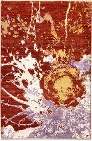 Multi Colored Abstract 4' 1 x 6' 3 - No. 67809 - ALRUG Rug Store
