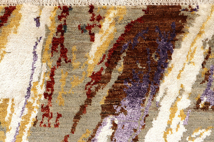 Multi Colored Abstract 4'  x" 6'  4" - No. QA52734