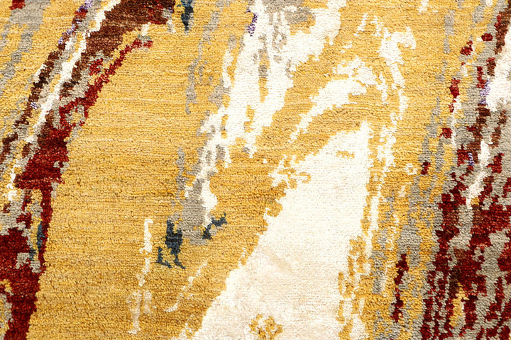 Multi Colored Abstract 4'  x" 6'  4" - No. QA52734