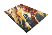 Multi Colored Abstract 4' x 6' 4 - No. 67812 - ALRUG Rug Store