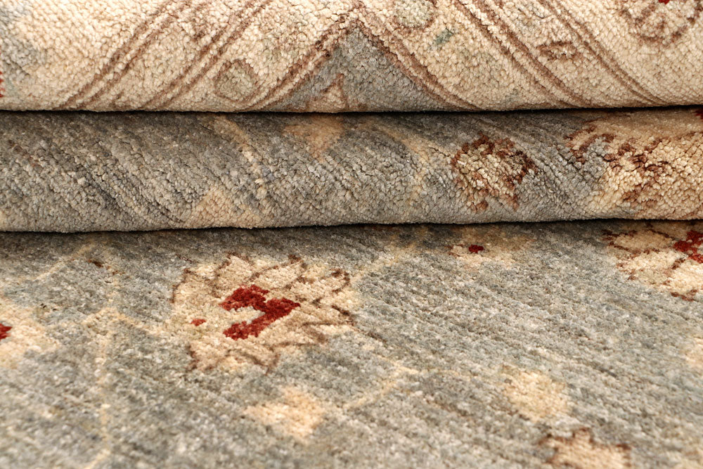 Dark Grey Oushak 6' 6 x 10' - No. 67821 - ALRUG Rug Store