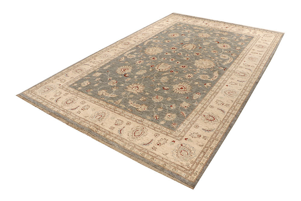 Dark Grey Oushak 6' 6 x 10' - No. 67821 - ALRUG Rug Store