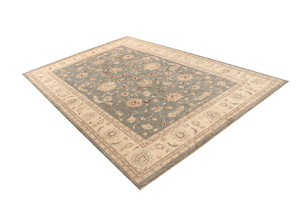 Dark Grey Oushak 6' 6 x 10' - No. 67821 - ALRUG Rug Store
