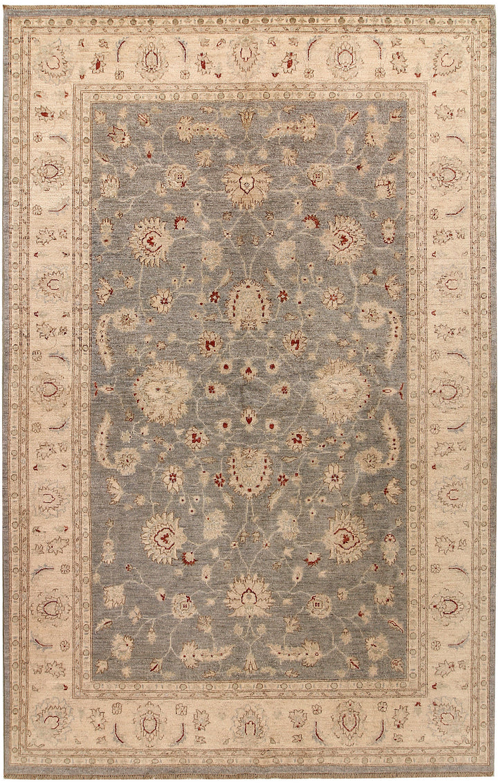 Dark Grey Oushak 6' 6 x 10' - No. 67821 - ALRUG Rug Store