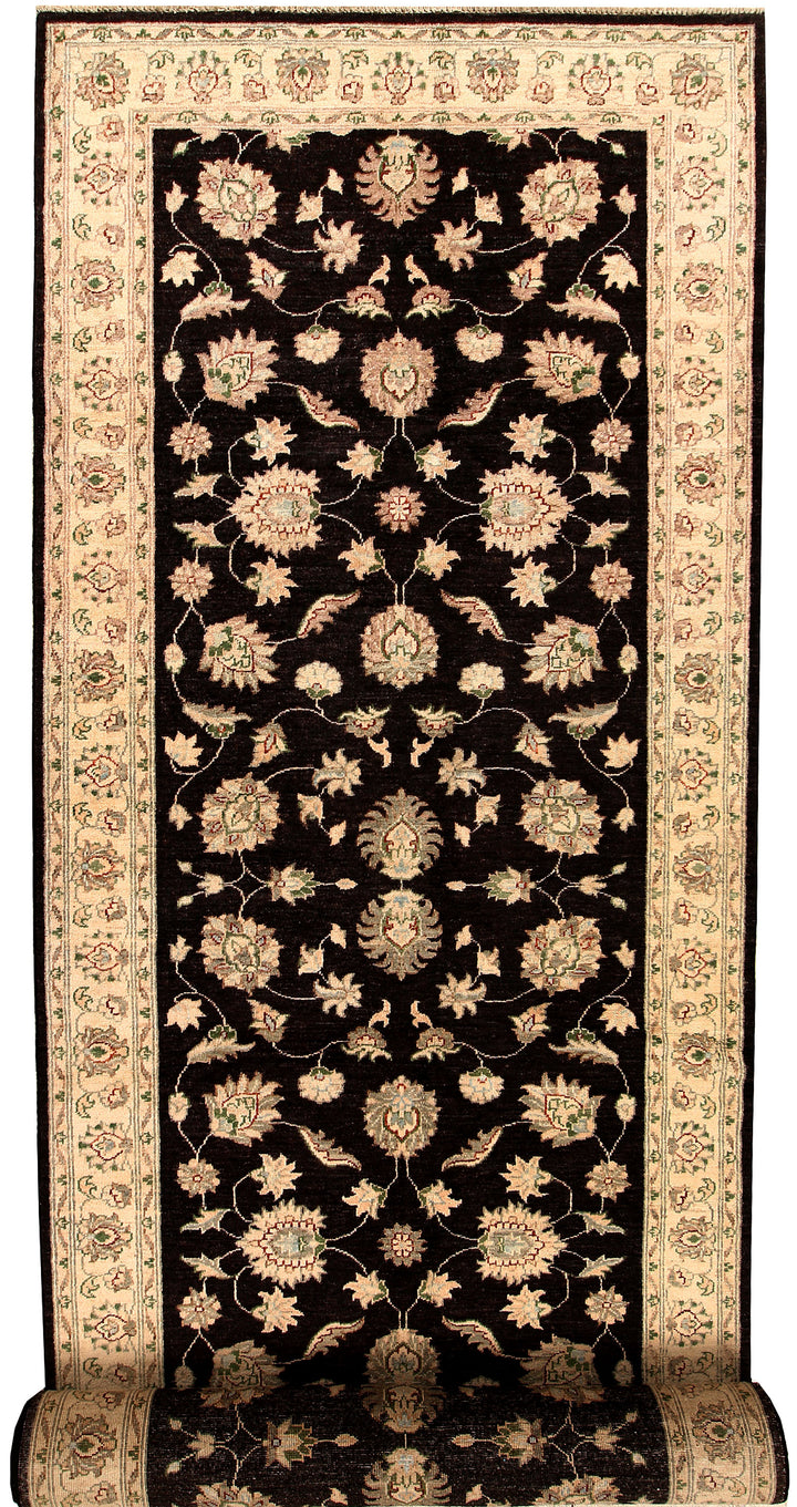 Black Ziegler 4' 3 x 19' 9 - No. 67825 - ALRUG Rug Store