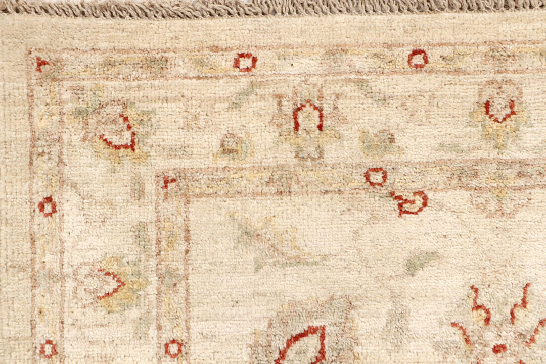 Tan Oushak 2'  9" x 9'  9" - No. QA49407