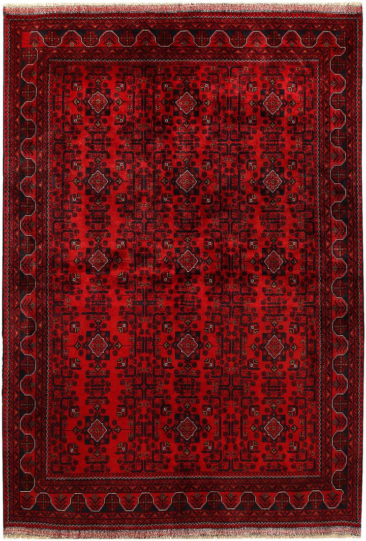 Dark Red Khal Mohammadi 6'  6" x 9'  5" - No. QA42294