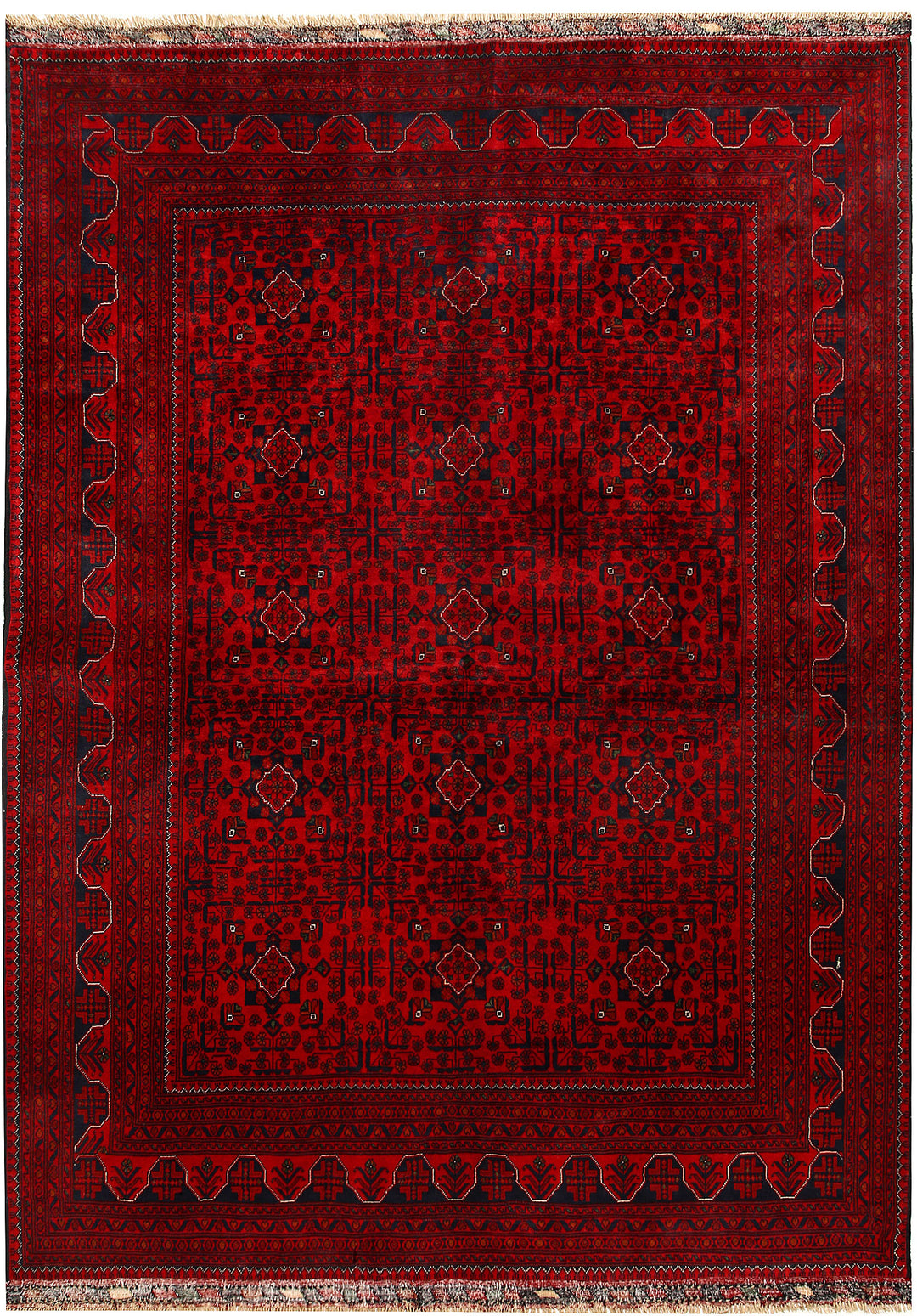 Dark Red Khal Mohammadi 6' 6 x 9' - No. 67853 - ALRUG Rug Store
