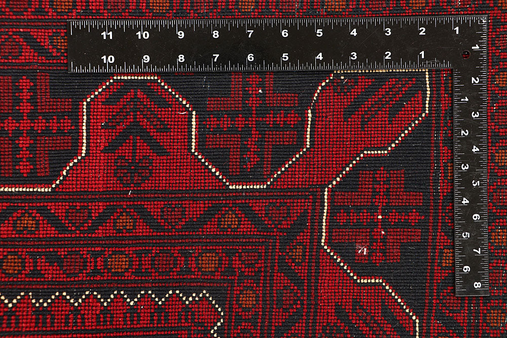 Dark Red Khal Mohammadi 6' 4 x 9' 5 - No. 67855 - ALRUG Rug Store