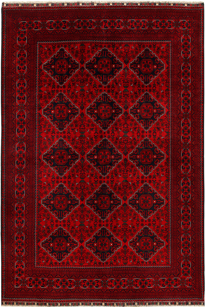 Dark Red Khal Mohammadi 6' 4 x 9' 6 - No. 67857 - ALRUG Rug Store