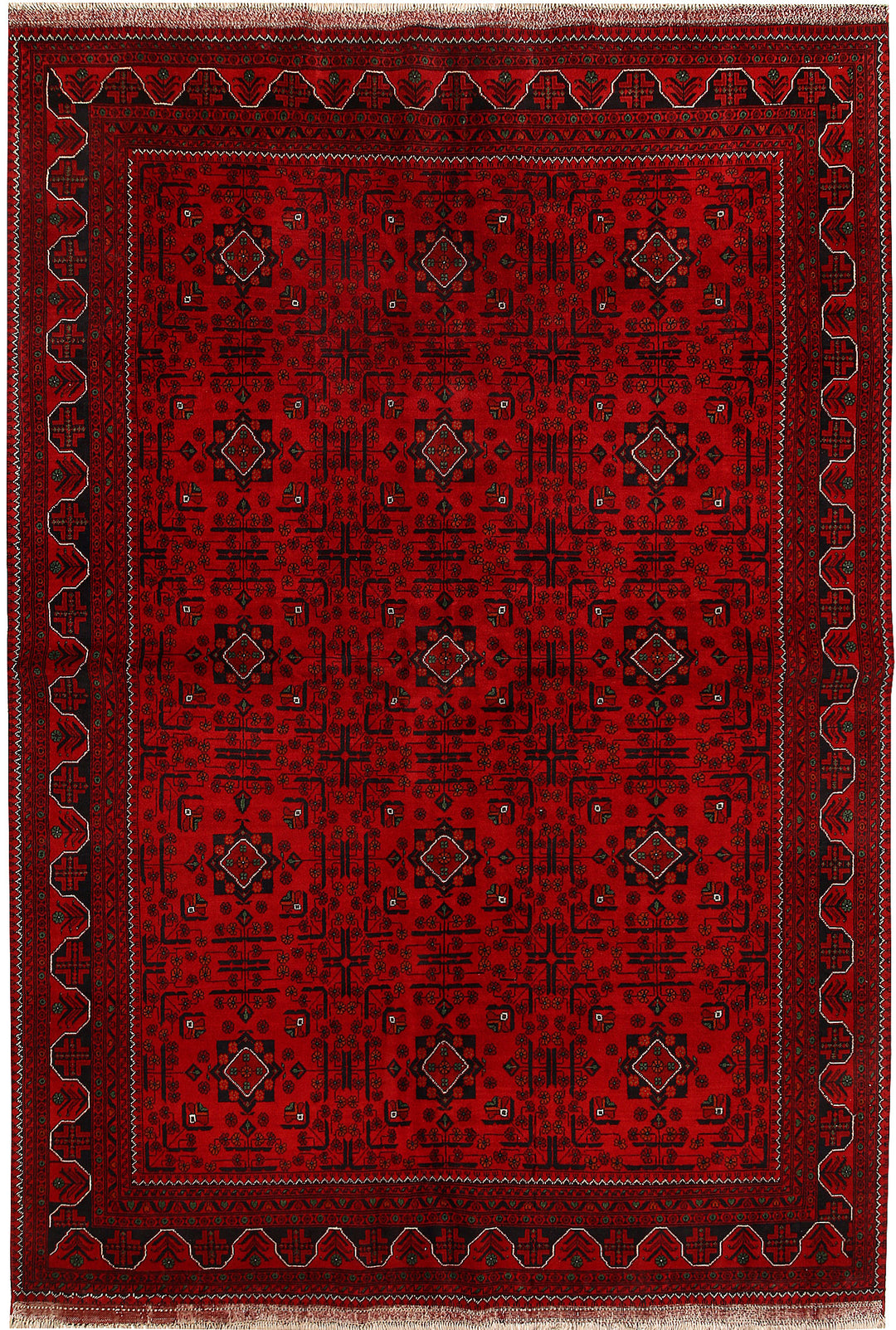Dark Red Khal Mohammadi 6' 6 x 9' 5 - No. 67858 - ALRUG Rug Store