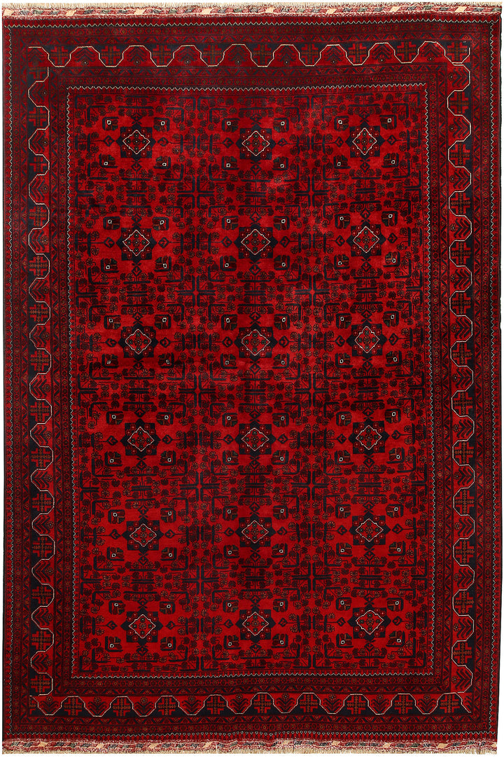 Dark Red Khal Mohammadi 6' 4 x 9' 6 - No. 67861 - ALRUG Rug Store
