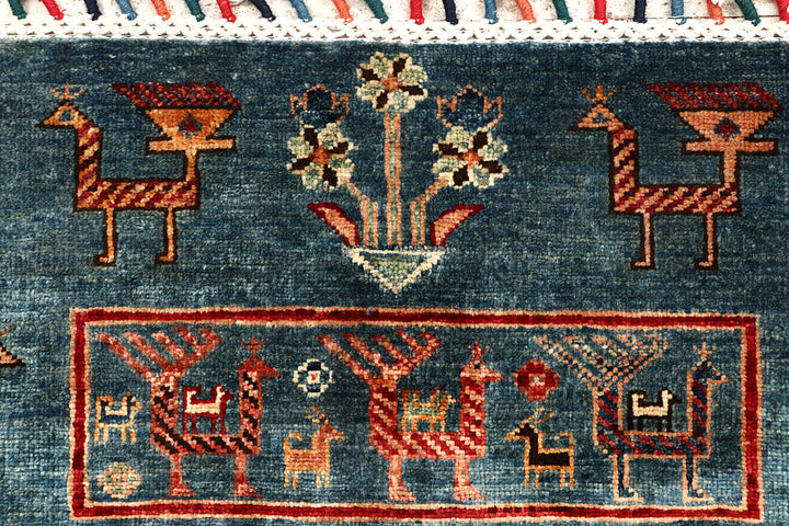 Multi Colored Kazak 2' 8 x 11' 5 - No. 67866 - ALRUG Rug Store