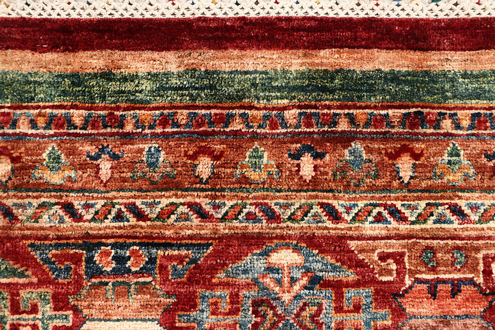Multi Colored Kazak 2' 2 x 9' 9 - No. 67867 - ALRUG Rug Store