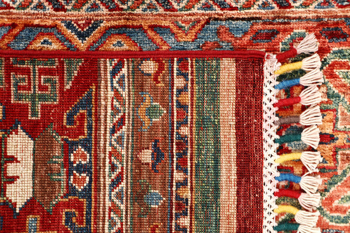 Multi Colored Kazak 2' 2 x 9' 9 - No. 67867 - ALRUG Rug Store